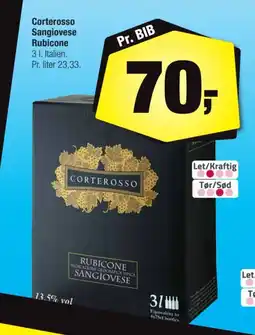 Calle Corterosso Sangiovese Rubicone tilbud