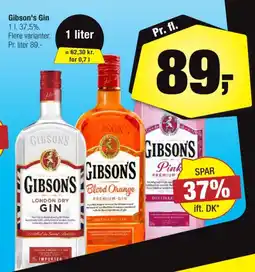 Calle Gibson's Gin tilbud