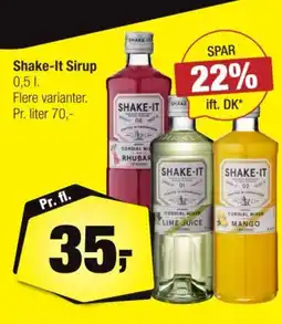 Calle Shake-It Sirup tilbud