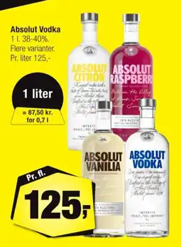 Calle Absolut Vodka tilbud