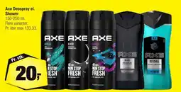Calle Axe Deospray el. Shower tilbud