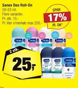 Calle Sanex Deo Roll-On tilbud