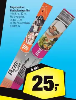 Calle Bagepapir el. Husholdningsfilm tilbud