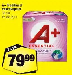 Calle A+ Traditionel Vaskekapsler tilbud