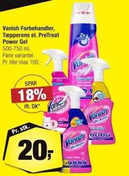 Calle Vanish Forbehandler, Tæpperens el. PreTreat Power Gel tilbud