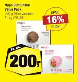 Calle Nupo Diet Shake Value Pack tilbud