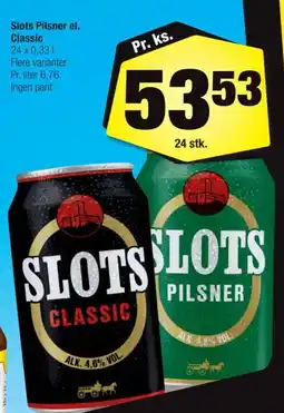 Calle Slots Pilsner el. Classic tilbud