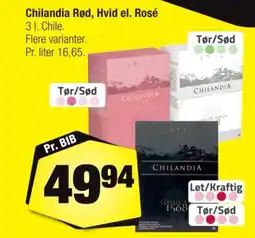 Calle Chilandia Rød, Hvid el. Rosé tilbud