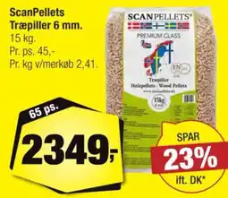 Calle ScanPellets Træpiller 6 mm. tilbud