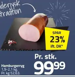 Fleggaard Hamburgerryg tilbud
