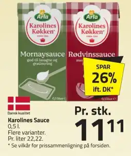 Fleggaard Arla Karolines Sauce tilbud