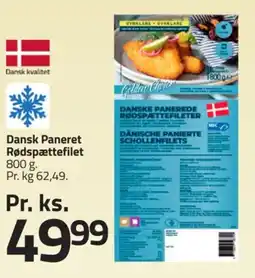 Fleggaard Dansk Paneret Rødspættefilet tilbud