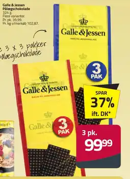 Fleggaard Galle & Jessen Pålægschokolade tilbud