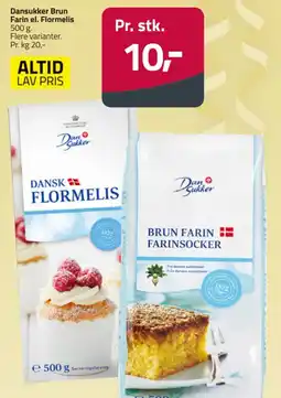 Fleggaard Dansukker Brun Farin el. Flormelis tilbud