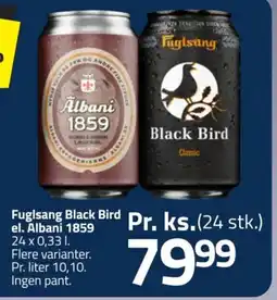 Fleggaard Fuglsang Black Bird el. Albani 1859 tilbud