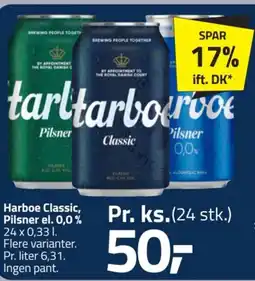 Fleggaard Harboe Classic, Pilsner el. 0,0% tilbud