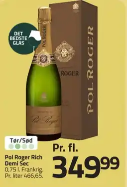 Fleggaard Pol Roger Rich Demi Sec tilbud