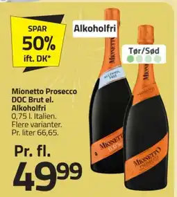 Fleggaard Mionetto Prosecco DOC Brut el. Alkoholfri tilbud