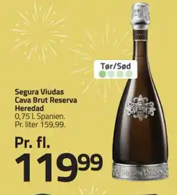 Fleggaard Segura Viudas Cava Brut Reserva Heredad tilbud