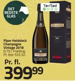 Fleggaard Piper Heidsieck Champagne Vintage 2018 tilbud