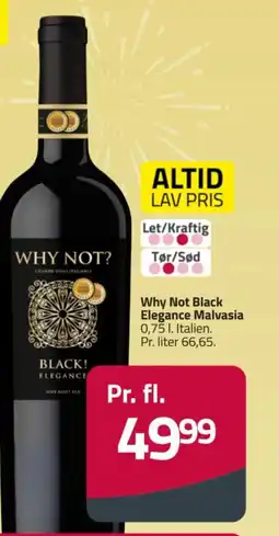 Fleggaard Why Not Black Elegance Malvasia tilbud