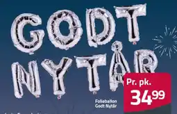 Fleggaard Folieballon Godt Nytår tilbud