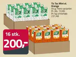Fleggaard Tic Tac Mint el. Orange tilbud
