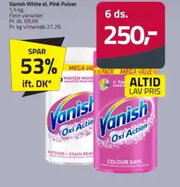 Fleggaard Vanish White el. Pink Pulver tilbud