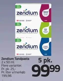 Fleggaard Zendium Tandpasta tilbud