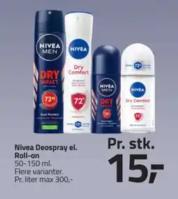 Fleggaard Nivea Deospray el. Roll-on tilbud