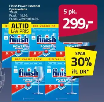 Fleggaard Finish Power Essential Opvasketabs tilbud