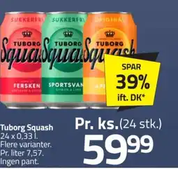 Fleggaard Tuborg Squash tilbud