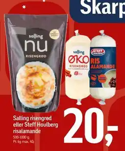 Føtex Salling risengrød eller Steff Houlberg risalamande tilbud