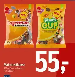 Føtex Malaco slikpose tilbud