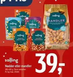 Føtex Nødder eller mandler tilbud