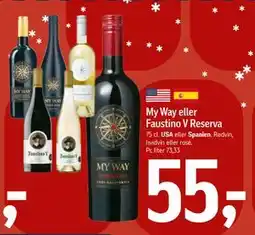 Føtex My Way eller Faustino V Reserva tilbud