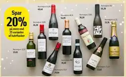 Føtex Spar 20% på mere end 25 varianter af halvflasker tilbud