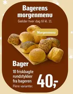 Føtex 10 friskbagte rundstykker fra bageren tilbud