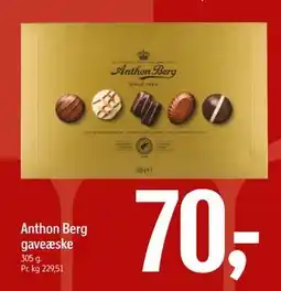 Føtex Anthon Berg gaveæske tilbud