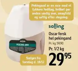 Føtex Oscar fersk hel pekingand tilbud