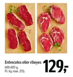 Føtex Entrecotes eller ribeyes tilbud