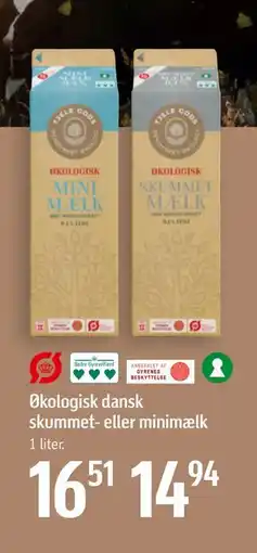 Føtex Økologisk dansk skummet- eller minimælk tilbud