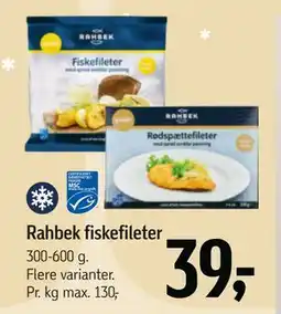 Føtex Rahbek fiskefileter tilbud