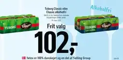 Føtex Tuborg Classic eller Classic alkoholfri tilbud