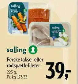 Føtex Ferske lakse- eller rødspættefileter tilbud