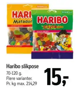 Føtex Haribo slikpose tilbud