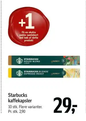Føtex Starbucks kaffekapsler tilbud