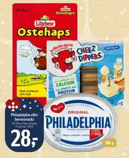 Føtex Philadelphia eller børnesnacks tilbud