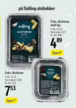 Føtex Spar 50% på Salling alubakker tilbud