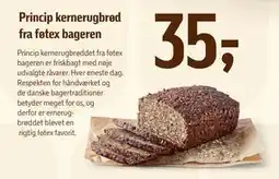 Føtex Princip kernerugbrød fra føtex bageren tilbud